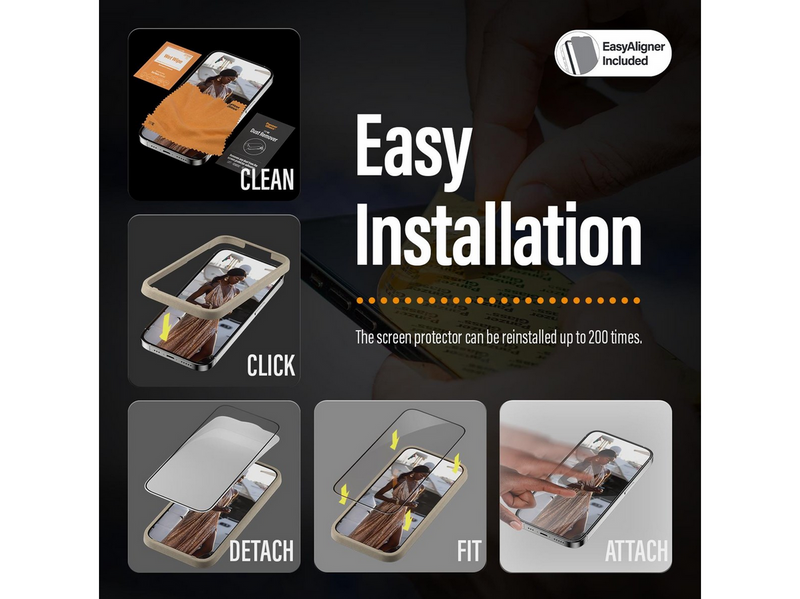 PanzerGlass Anti-Reflective Screen Protector Apple iPhone 14 Plus | 13 Pro Max | Ultra-Wide Fit w. EasyAligner