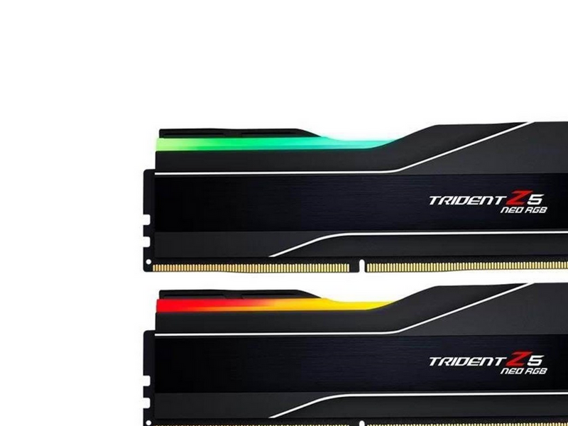 G.Skill Trident Z5 Neo RGB DDR5-6000 - 32GB - CL36 - Dual Channel (2 pcs) - AMD EXPO & Intel XMP - Schwarz mit RGB