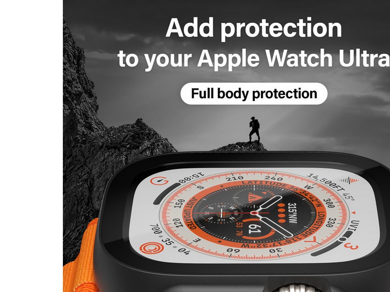 PanzerGlass Screen Protector Full Body Apple Watch Ultra 2 | Ultra 49mm | Black