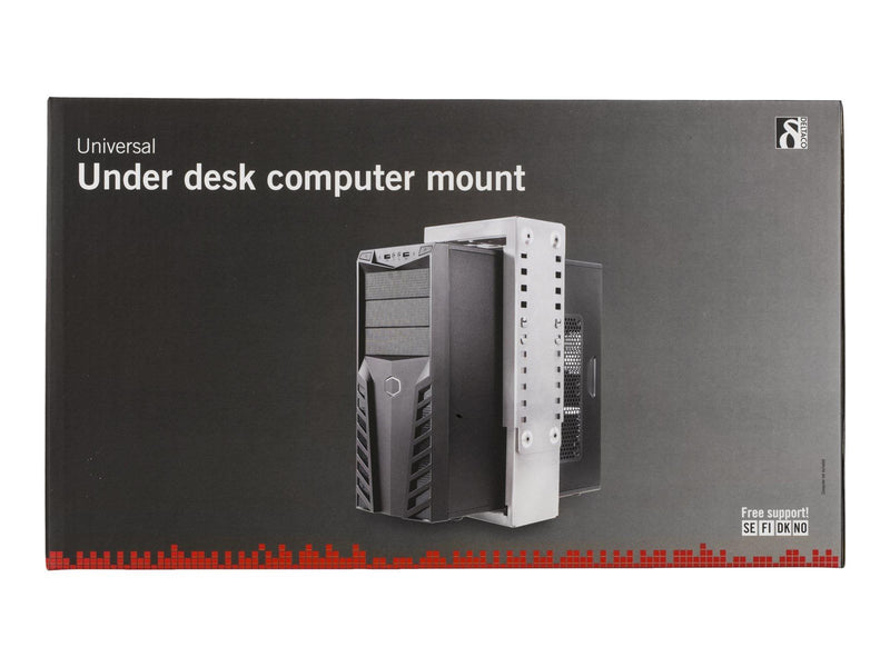Deltaco PC Halter i stÃ¥l für monterin