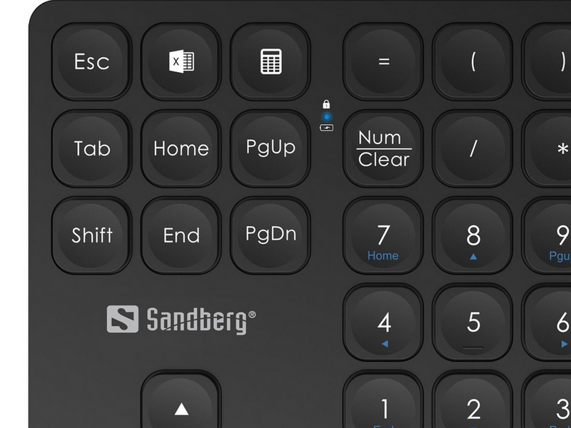 Sandberg Wireless Numeric Keypad Pro - Numpad - Schwarz