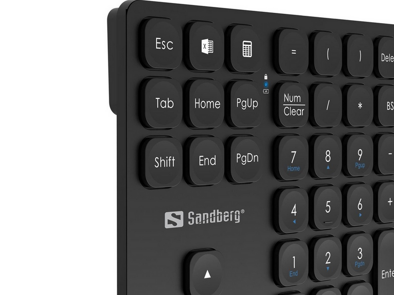 Sandberg Wireless Numeric Keypad Pro - Numpad - Schwarz