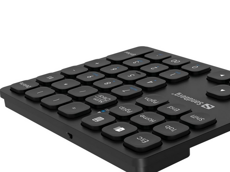Sandberg Wireless Numeric Keypad Pro - Numpad - Schwarz