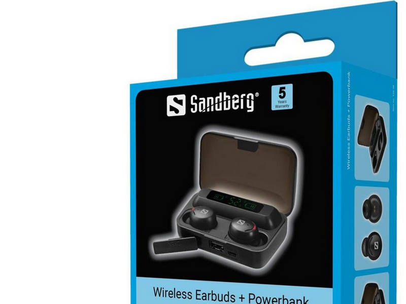 Sandberg Bluetooth Earbuds + Powerbank