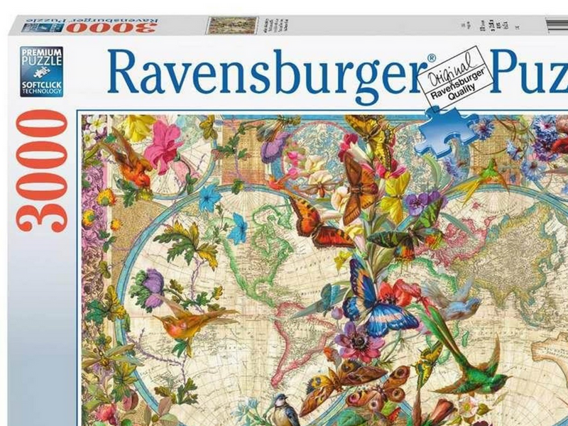 Ravensburger Flora & Fauna World Map 3000pcs