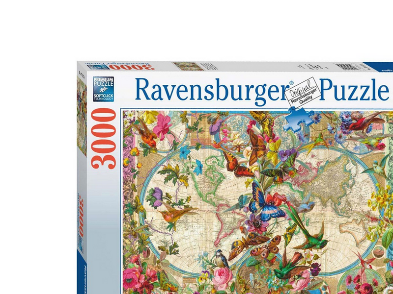 Ravensburger Flora & Fauna World Map 3000pcs