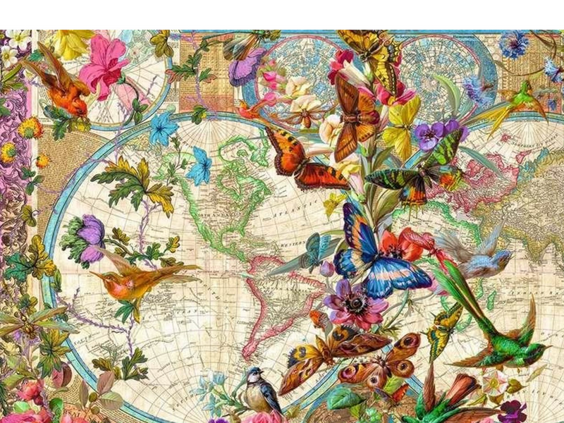 Ravensburger Flora & Fauna World Map 3000pcs