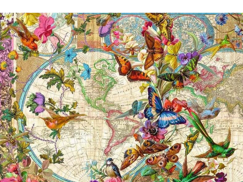 Ravensburger Flora & Fauna World Map 3000pcs