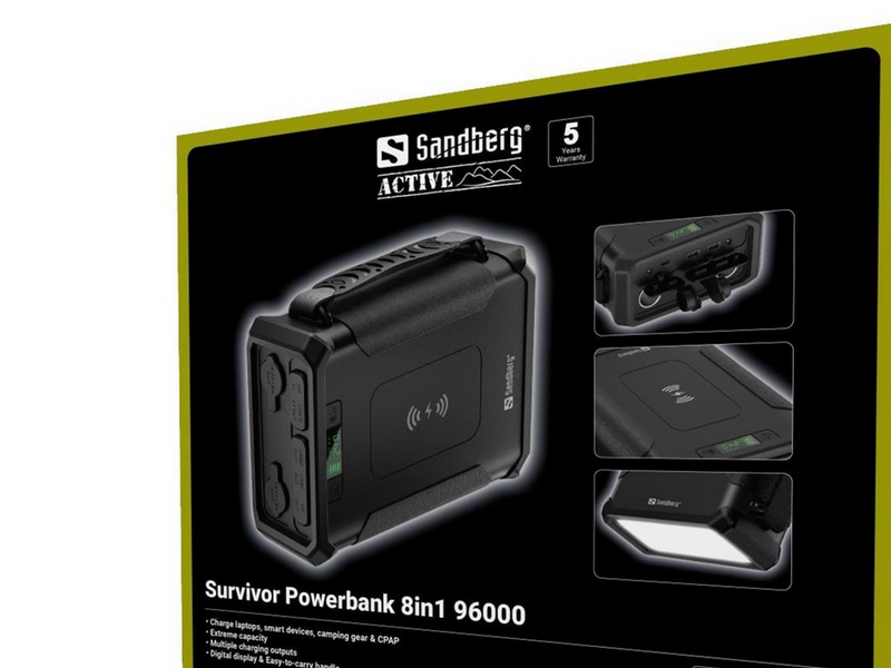 Sandberg Survivor Powerbank 8in1 96000 - 96000 mAh