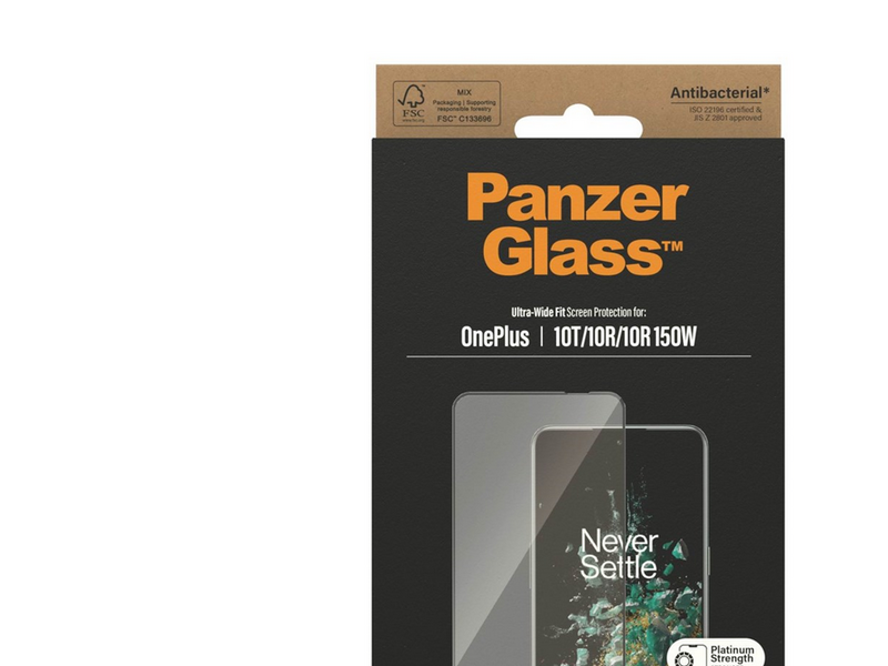 PanzerGlass Screen Protector OnePlus 10T | 10R | 10R | 150W | Ultra-Wide Fit | Black