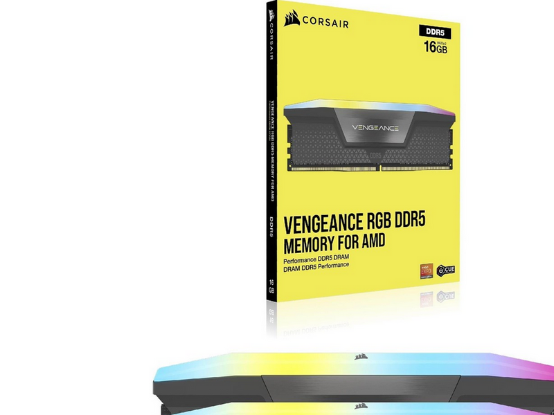Corsair Vengeance RGB DDR5-5200 - 32GB - CL40 - Dual Channel (2 pcs) - AMD EXPO & Intel XMP - Grau mit RGB