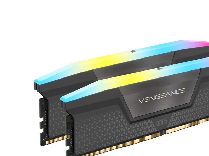 Corsair Vengeance RGB DDR5-5200 - 32GB - CL40 - Dual Channel (2 pcs) - AMD EXPO & Intel XMP - Grau mit RGB