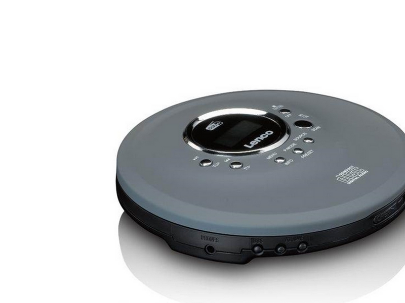 Lenco CD-400GY - Portable CD/ MP3 player for CD CD-R CD-RW - Gray