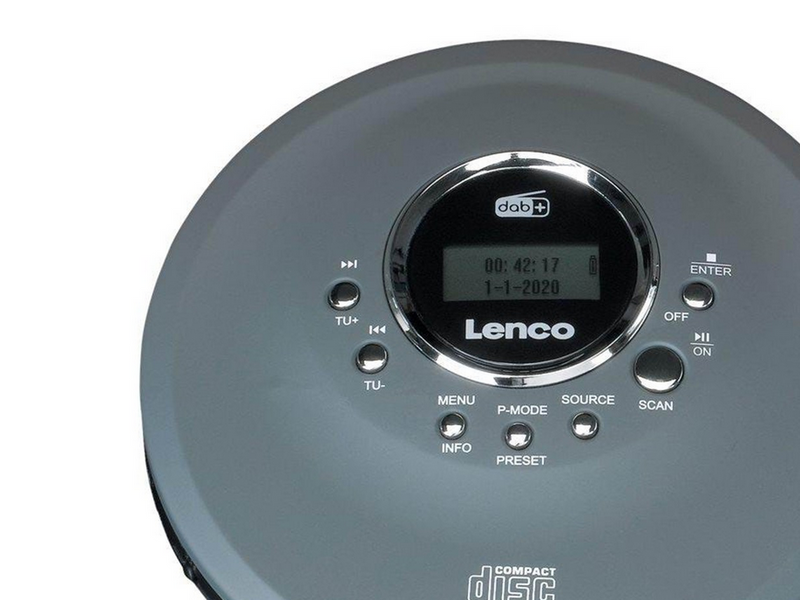 Lenco CD-400GY - Portable CD/ MP3 player for CD CD-R CD-RW - Gray