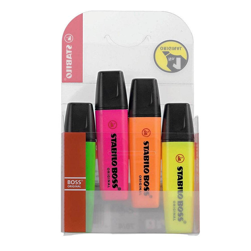 STABILO BOSS ORIGINAL Textmarker - 4er Pack