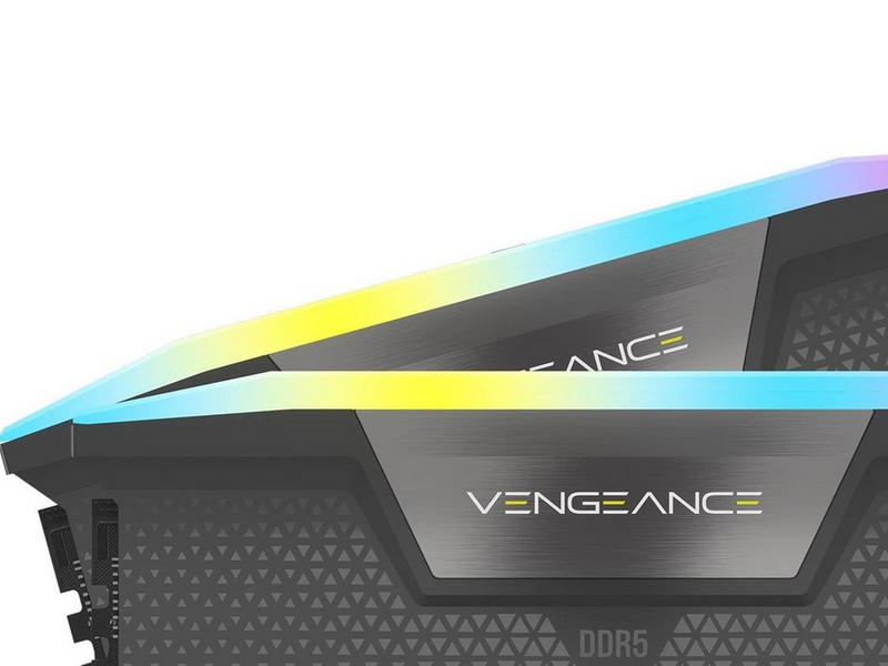 Corsair Vengeance RGB DDR5-6000 - 32GB - CL30 - Dual Channel (2 pcs) - AMD EXPO & Intel XMP - Grau mit RGB