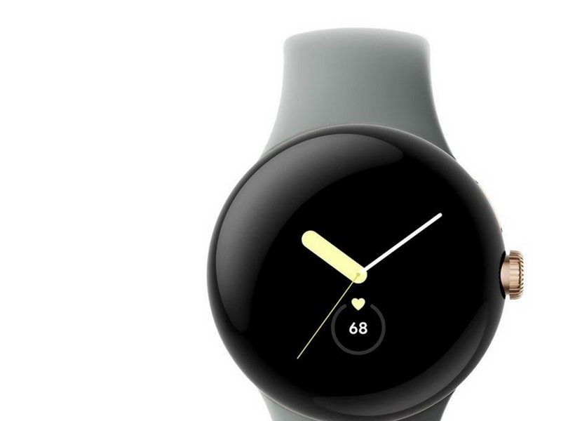 Google Pixel Watch LTE - Polished Silver with Charcoal Band
