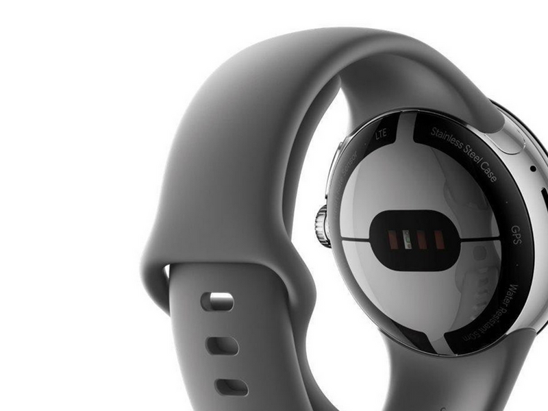 Google Pixel Watch LTE - Polished Silver with Charcoal Band
