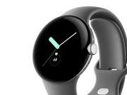 Google Pixel Watch LTE - Polished Silver with Charcoal Band