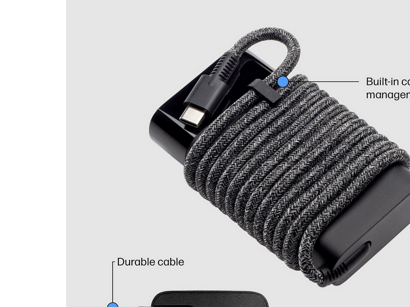 HP USB-C 65W Laptop Charger