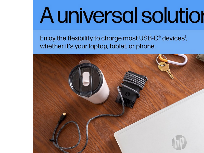 HP USB-C 65W Laptop Charger