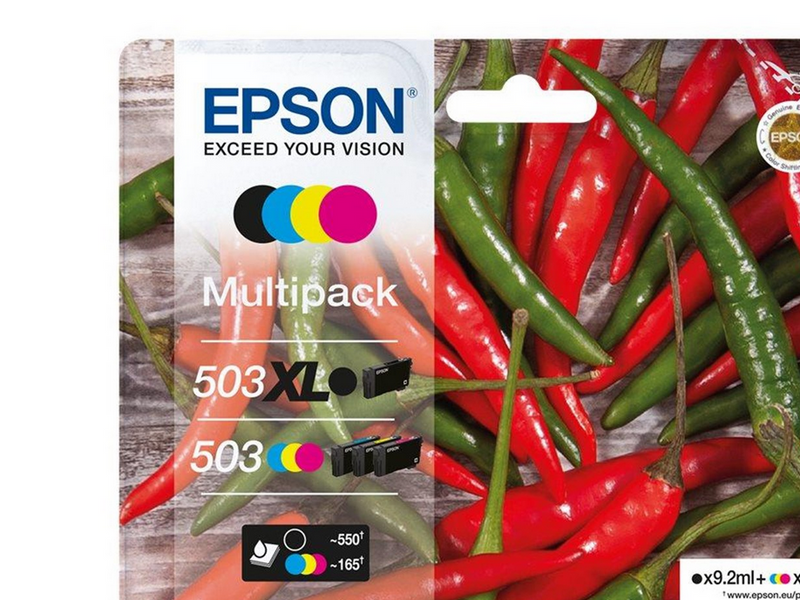 Epson 503/503 XL Multipack - 4-pack - XL(black) + Standard Capacity - black yellow cyan magenta - original - ink cartridge