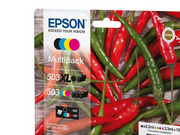 Epson 503/503 XL Multipack - 4-pack - XL(black) + Standard Capacity - black yellow cyan magenta - original - ink cartridge