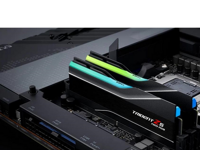 G.Skill Trident Z5 Neo RGB DDR5-6000 - 64GB - CL30 - Dual Channel (2 pcs) - AMD EXPO & Intel XMP - Schwarz mit RGB