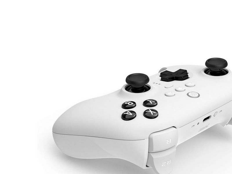 8BitDo Ultimate Bluetooth Controller w/ Charging Dock - White - Wireless - Nintendo Switch