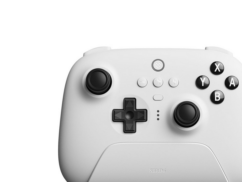 8BitDo Ultimate Bluetooth Controller w/ Charging Dock - White - Wireless - Nintendo Switch