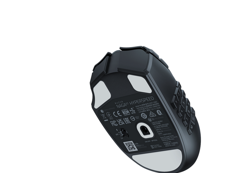 Razer Naga V2 HyperSpeed - Wireless MMO Gaming Mouse - Gaming Maus (Schwarz)
