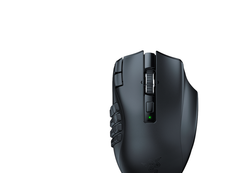 Razer Naga V2 HyperSpeed - Wireless MMO Gaming Mouse - Gaming Maus (Schwarz)