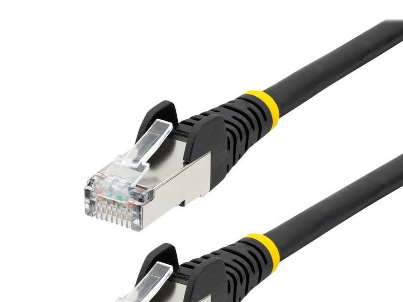 StarTech.com 10m CAT6a Ethernet Cable - Black - Low Smoke Zero Halogen (LSZH) - Schwarz - 10m