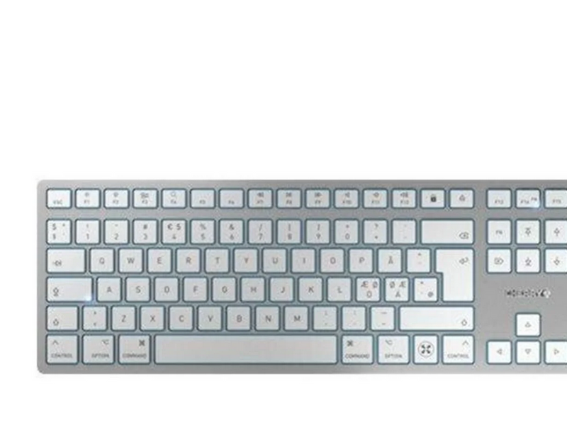 Cherry KC 6000 SLIM FOR MAC - Tastatur - Nordic ISO - Silber