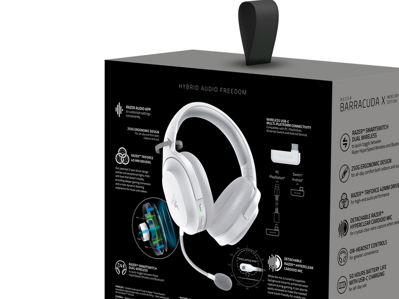 Razer Barracuda X (2022) - Mecury/White