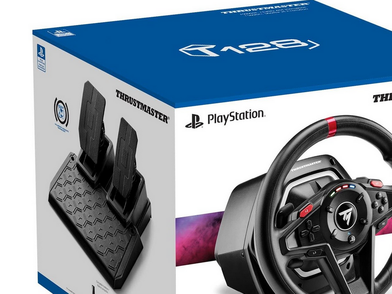 Thrustmaster T128 - PS5/PS4/PC - Wired Lenkrad & Pedale Set - Sony PlayStation 4