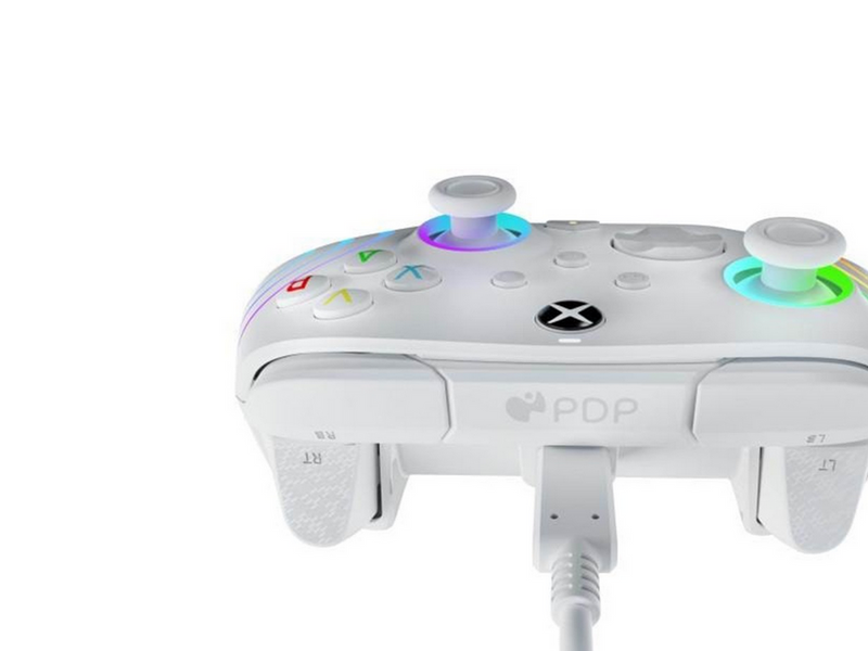 PDP Afterglow Wave Wired Controller - White - Wired Controller - Microsoft Xbox One