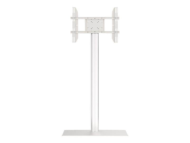 Multibrackets M Display Stand 180 Single Silver w. Floorbase 50 kg 63" Up to 700 x 400 mm