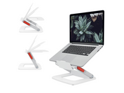 Leitz Ergo Verstellbarer Multi-Winkel Laptopständer, 63% recycelter Kunststoff, Weiß
