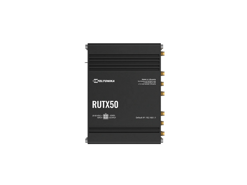 Teltonika RUTX50 Industrial 5G Router - Wireless router 802.11a/b/g/n/Wi-Fi 5 Wave 2