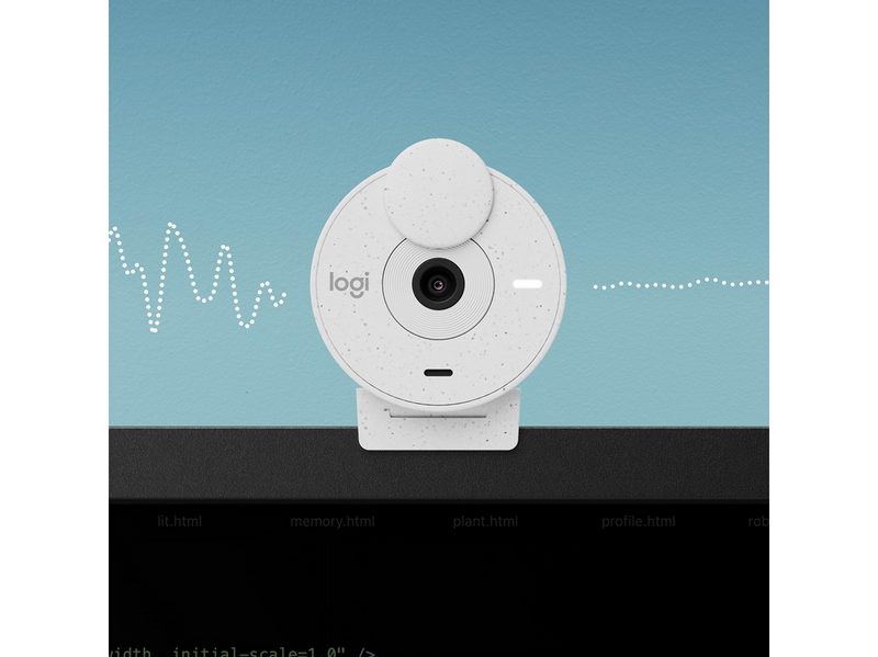 Logitech Brio 300 Full HD webcam - Off-White