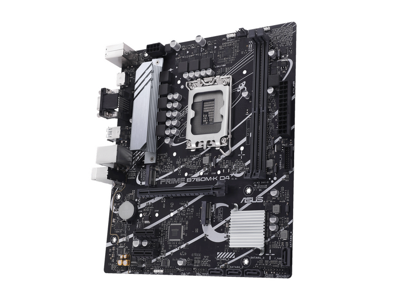 ASUS PRIME B760M-K D4 Mainboard - Intel B760 - Intel LGA1700 - DDR4 RAM - Micro-ATX