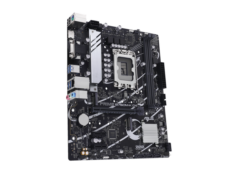 ASUS PRIME B760M-K D4 Mainboard - Intel B760 - Intel LGA1700 - DDR4 RAM - Micro-ATX