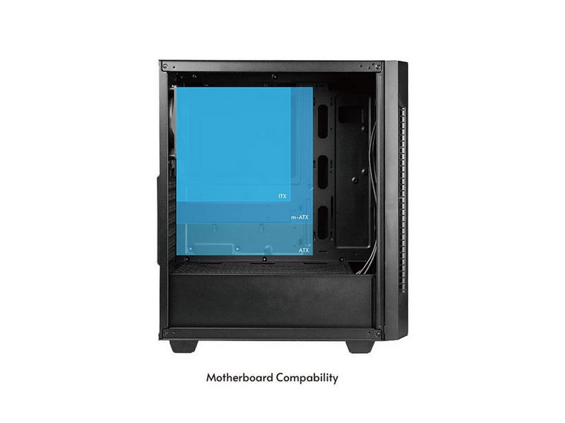 Chieftec Elox Series AS-01B-OP - Gehäuse - Tower - Schwarz