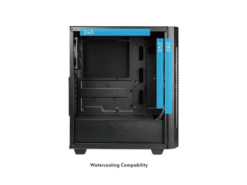 Chieftec Elox Series AS-01B-OP - Gehäuse - Tower - Schwarz