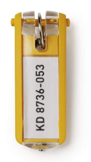 DURABLE Schlüsselanhänger KEY CLIP gelb - 6 Stück