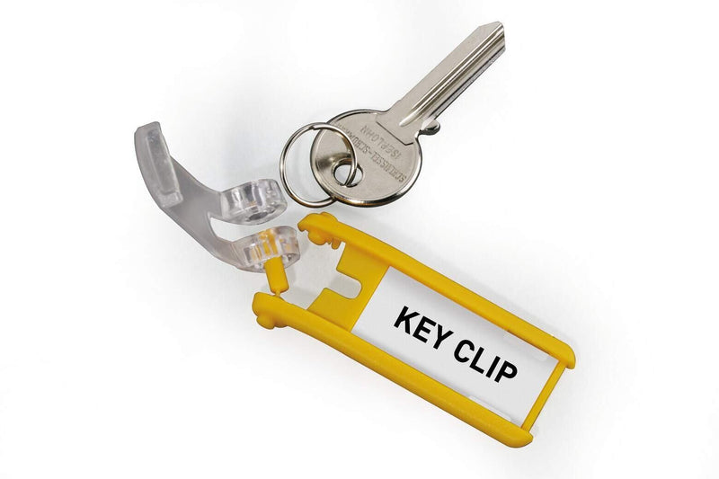 DURABLE Schlüsselanhänger KEY CLIP gelb - 6 Stück