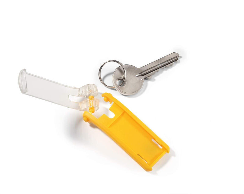 DURABLE Schlüsselanhänger KEY CLIP gelb - 6 Stück