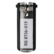 DURABLE Schlüsselanhänger KEY CLIP schwarz - 6 Stück
