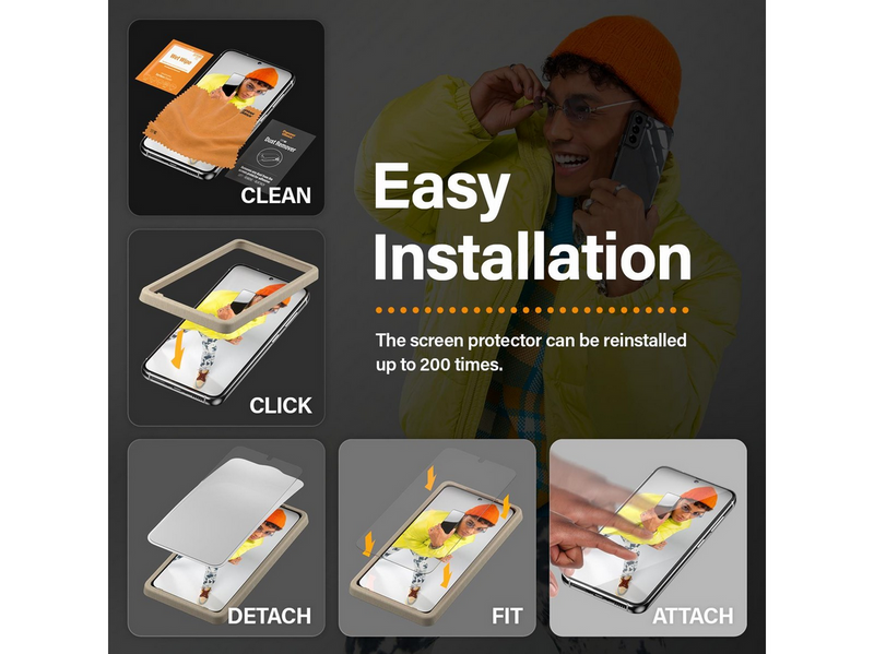 PanzerGlass Screen Protector Samsung Galaxy S23 | Ultra-Wide Fit w. EasyAligner